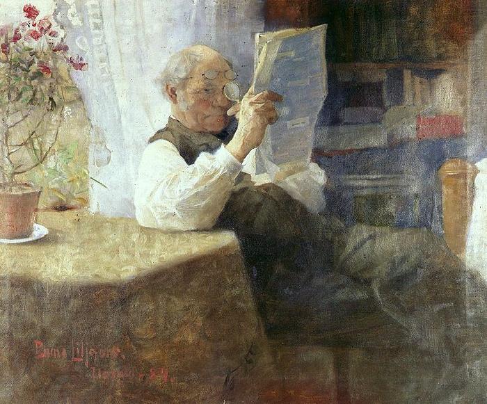 Portrait of the artist's father, bruno liljefors